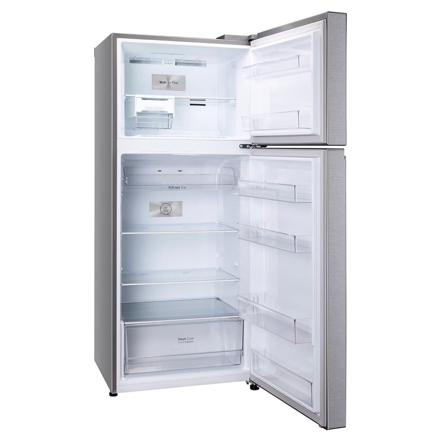 LG GL-N422SDSY 398 L 2 Star Frost-Free Smart Inverter Double Door Refrigerator ( Dazzle Steel, Express Freeze, Gross Volume – 423 Ltr.)