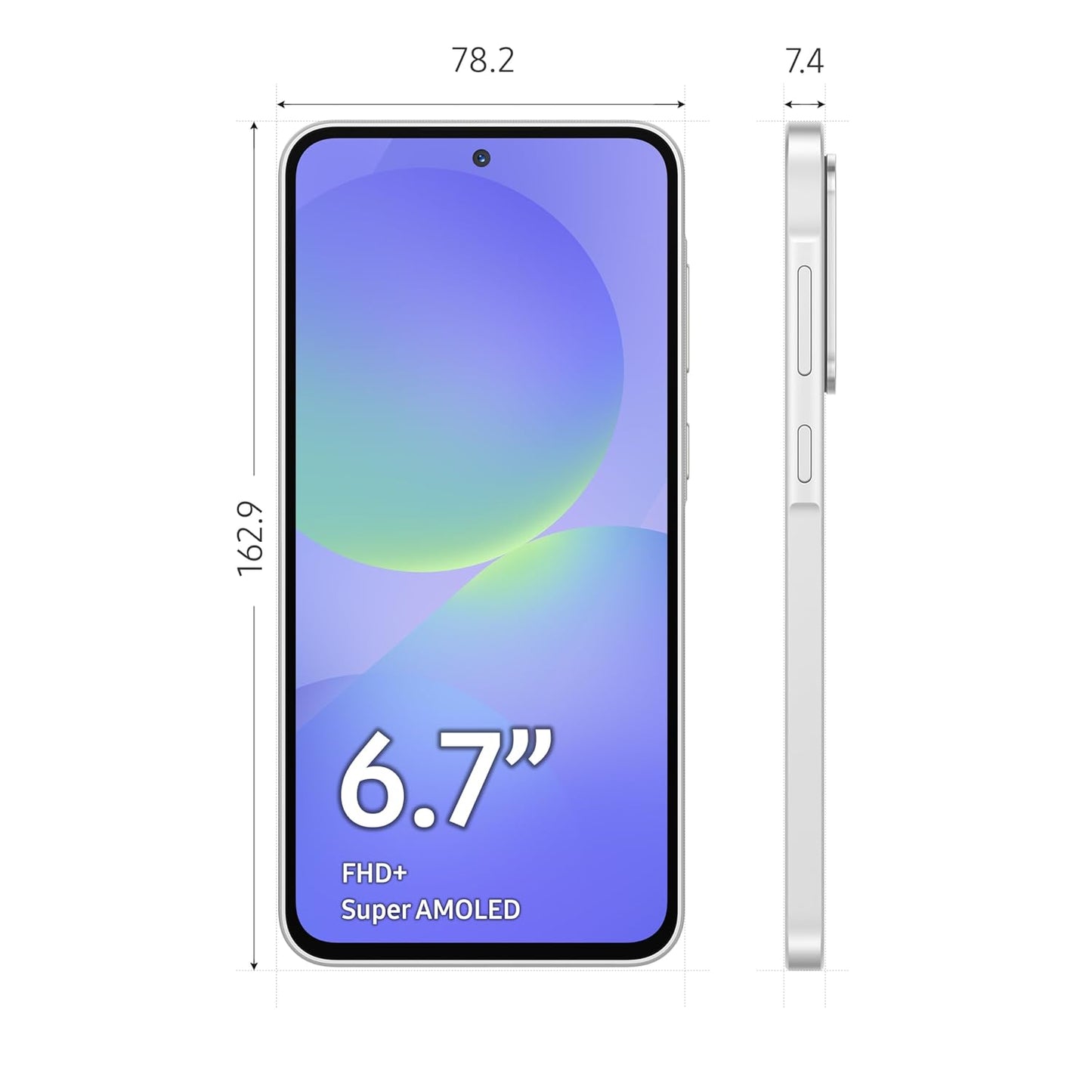 Samsung Galaxy A36 5G (Awesome White, 8GB, 256GB) | Awesome Intelligence: Circle to Search, Intelligent Editing | Awesome 4nm Snapdragon Processor | Flagship Grade Selfie Camera
