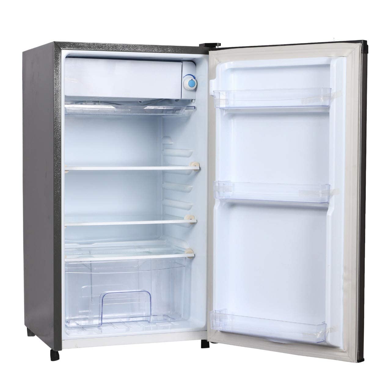 Lloyd GLDC111RGMT1JC 92 Litre 1 Star Direct-Cool Single Door Refrigerator (Metallic Grey, 2025 Model, Rotary Compressor, Toughened Glass Shelves)
