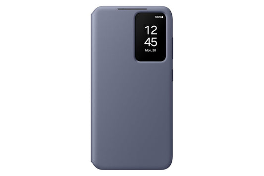 Samsung Galaxy S24 5G Smart View Wallet Case (Violet) | Original Samsung Flip Cover | Suraj Electronics Delhi NCR