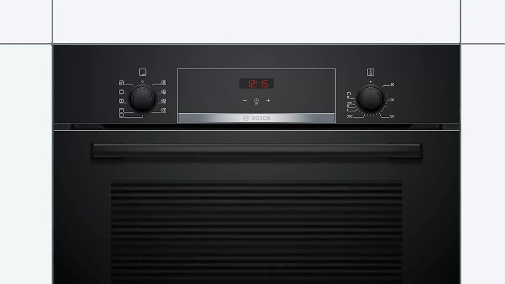 Bosch HBJ534EB0I Built-In Electric Oven – 60L, 60x60 cm, Convection, Black | Series 4 | Touch Control + Rotary Knobs | Made in India