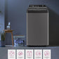 Godrej WTEON VLVT 80 5.0 FDTN MTBK 8 Kg 5 Star Zero Pressure Technology Fully-Automatic Top Load Washing Machine Appliance ( Metallic Black, With 26 Flexi Wash Programs)