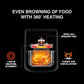 Usha Smart Air Fryer 4.5L | 10-in-1 Functions | 1350W Turbo Air Circulation | Auto Pause | Suraj Electronics Delhi NCR