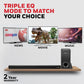 Honeywell Trueno U2000 120W 2.1 Channel Soundbar with Wired Subwoofer, Bluetooth v5.0, HDMI ARC, AUX, USB, Optical
