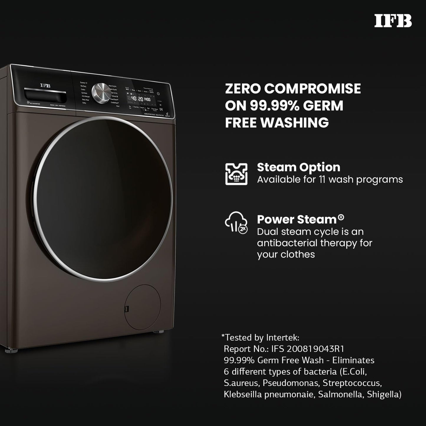 IFB Washer Dryer Executive Plus ZXM 10.0/7.0/3.0kg 5 Star Inverter Fully-Automatic Front Loading Washing Machine