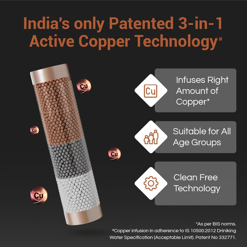 Aquaguard SELECT DESIGNO UTC WS RO+UV Taste Adjuster Copper Water Purifier GWPDDSGNO03B00 / GWPDDSGNO13B00