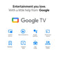 Mi 32 Inch HD Ready Smart LED TV (A Series) – Google TV, Dolby Audio, Dual Band Wi-Fi, Voice Assistant, 20W Speakers