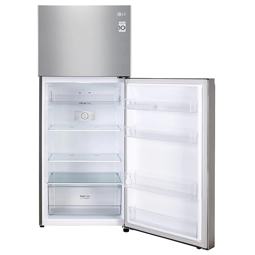 LG GL-S412SPZY 408 L 2 Star Frost-Free Smart Inverter Double Door Refrigerator ( Shiny Steel, Convertible)