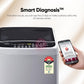 LG T80SPSF1Z 8 Kg 5 Star Smart Inverter TurboDrum Fully Automatic Top Loading Washing Machine ( Punch + 3, Middle Free Silver)