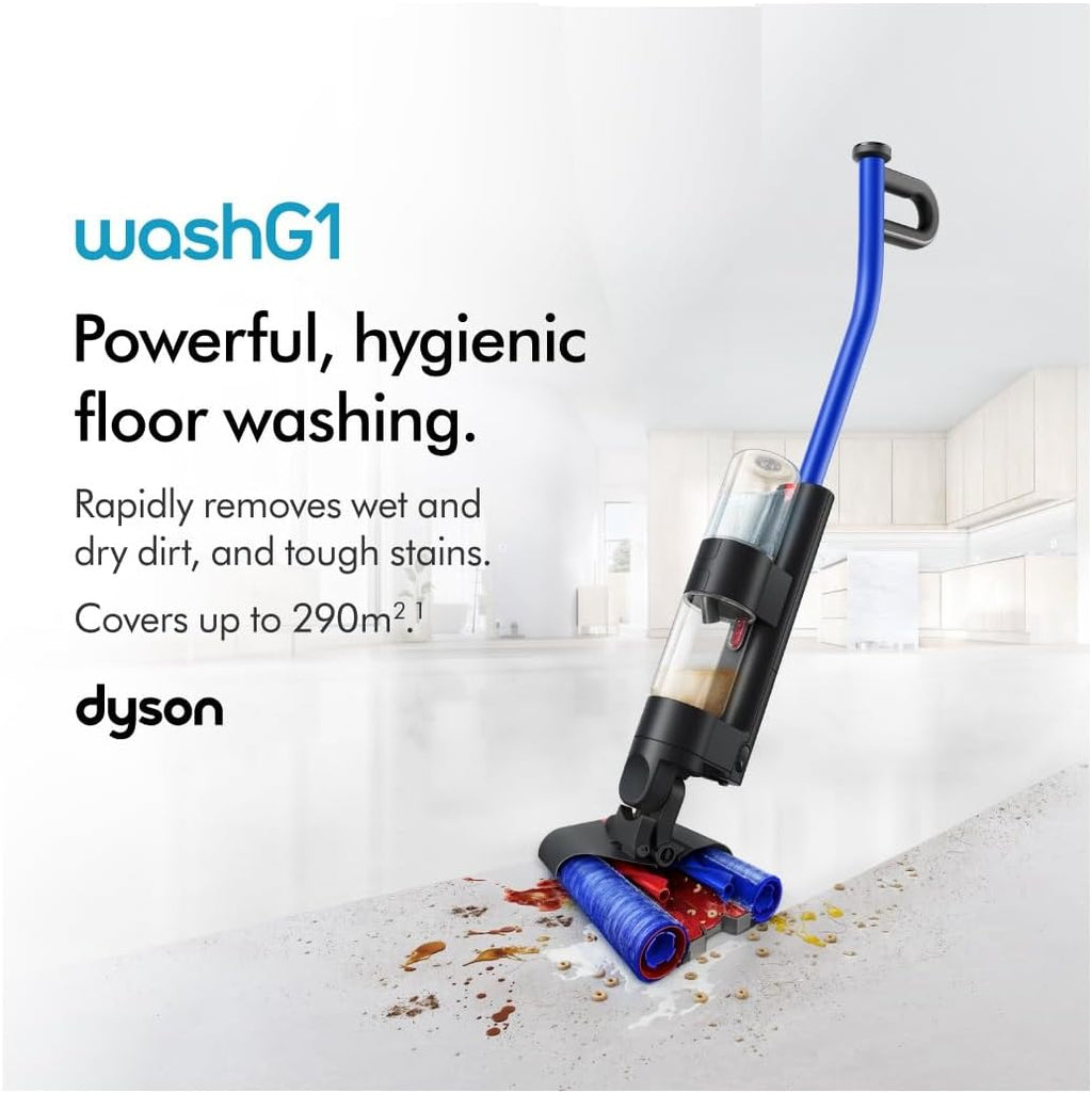 Dyson WashG1 Wet & Dry Cordless Vacuum Cleaner for Hard Floors | Dual Motorised Rollers | 35 Min Runtime