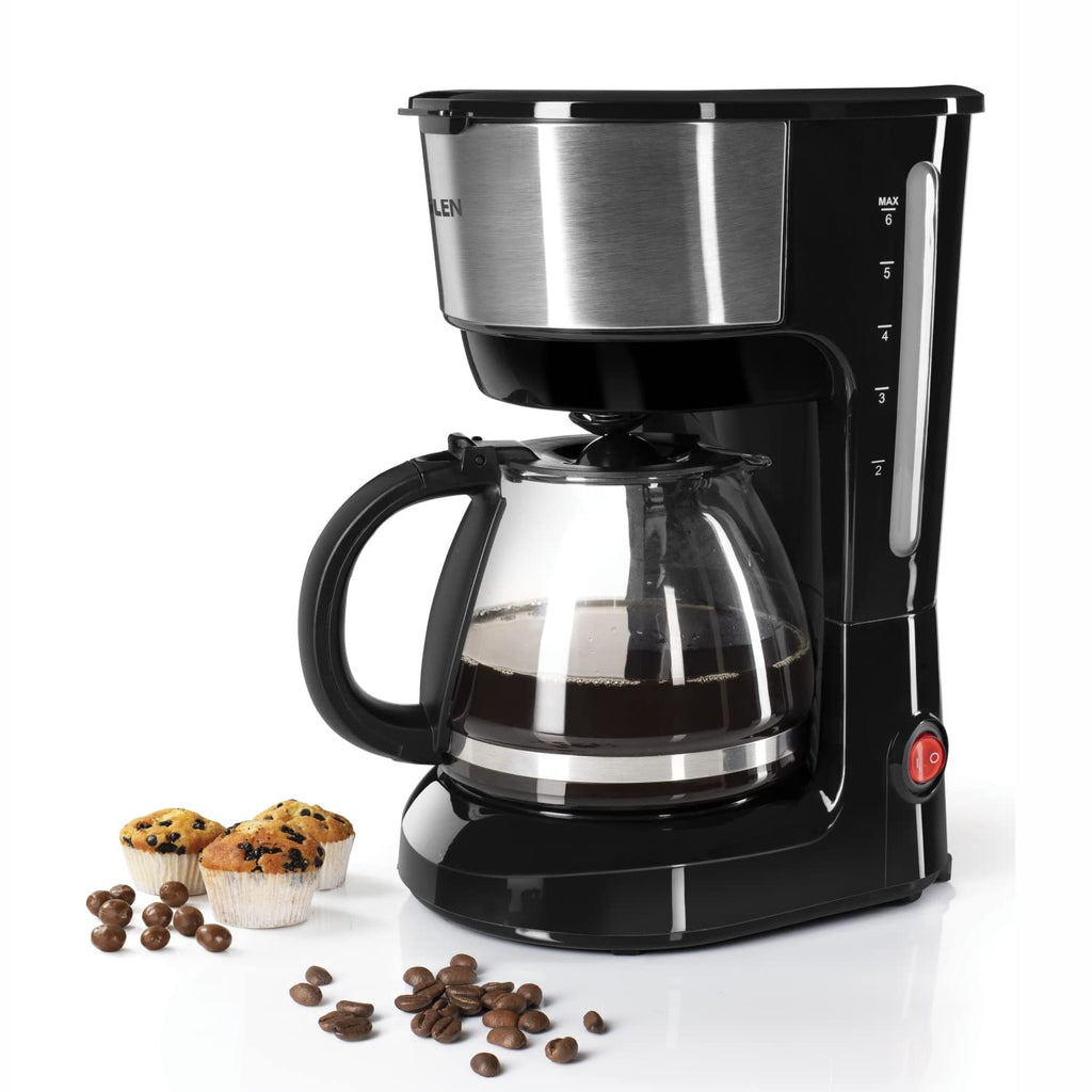 Glen SA9052CM Drip Coffee Maker Machine | Coffee Brewer Machine for Home & Office 750 ML | Anti-drip system 600 W | 6 Cups Drip Coffee Maker  Made of ABS Plastic