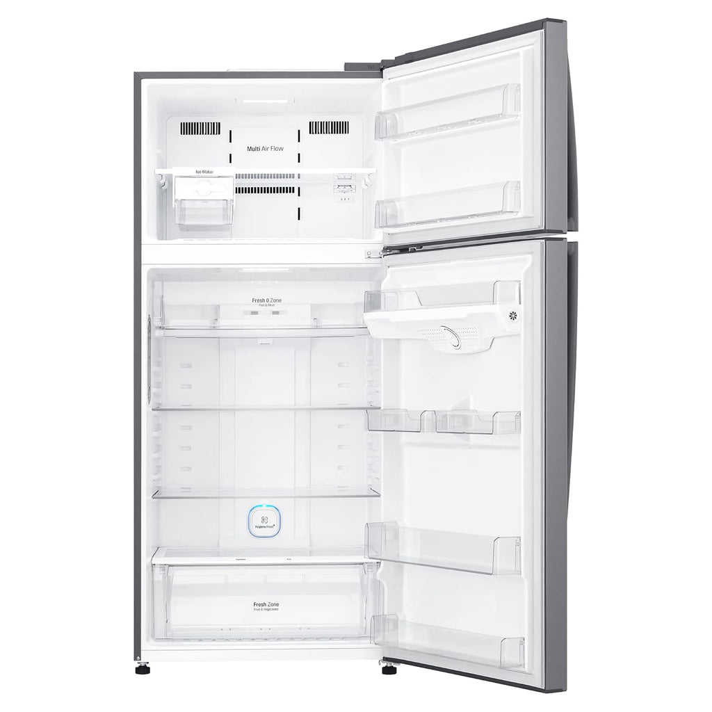 LG GN-H702HLHM 506 L Frost Free Inverter Double Door Refrigerator (Platinum Silver3) with Wi-Fi, Hygiene Fresh+, Door Cooling+ & Smart Diagnosis
