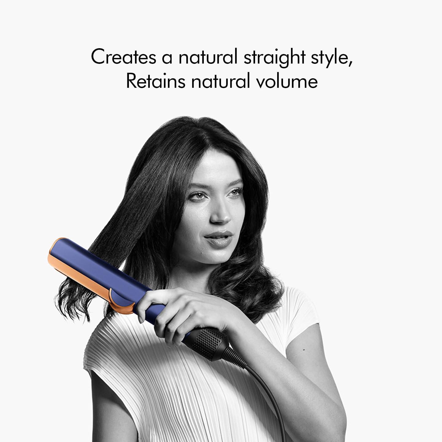Dyson Airstrait™ HT01-PBRC-IN Hair Straightener with Wet to Dry Styling, No Heat Damage, Filtered Airflow & LCD Display (Prussian Blue/Rich Copper)