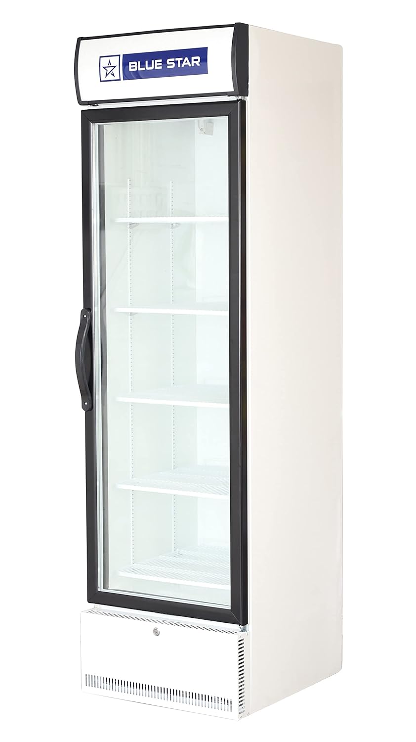 Blue Star SC500F 500 Litre Single Door Visi Cooler | Commercial Display Refrigerator with LED Light, Lock & Adjustable Shelves