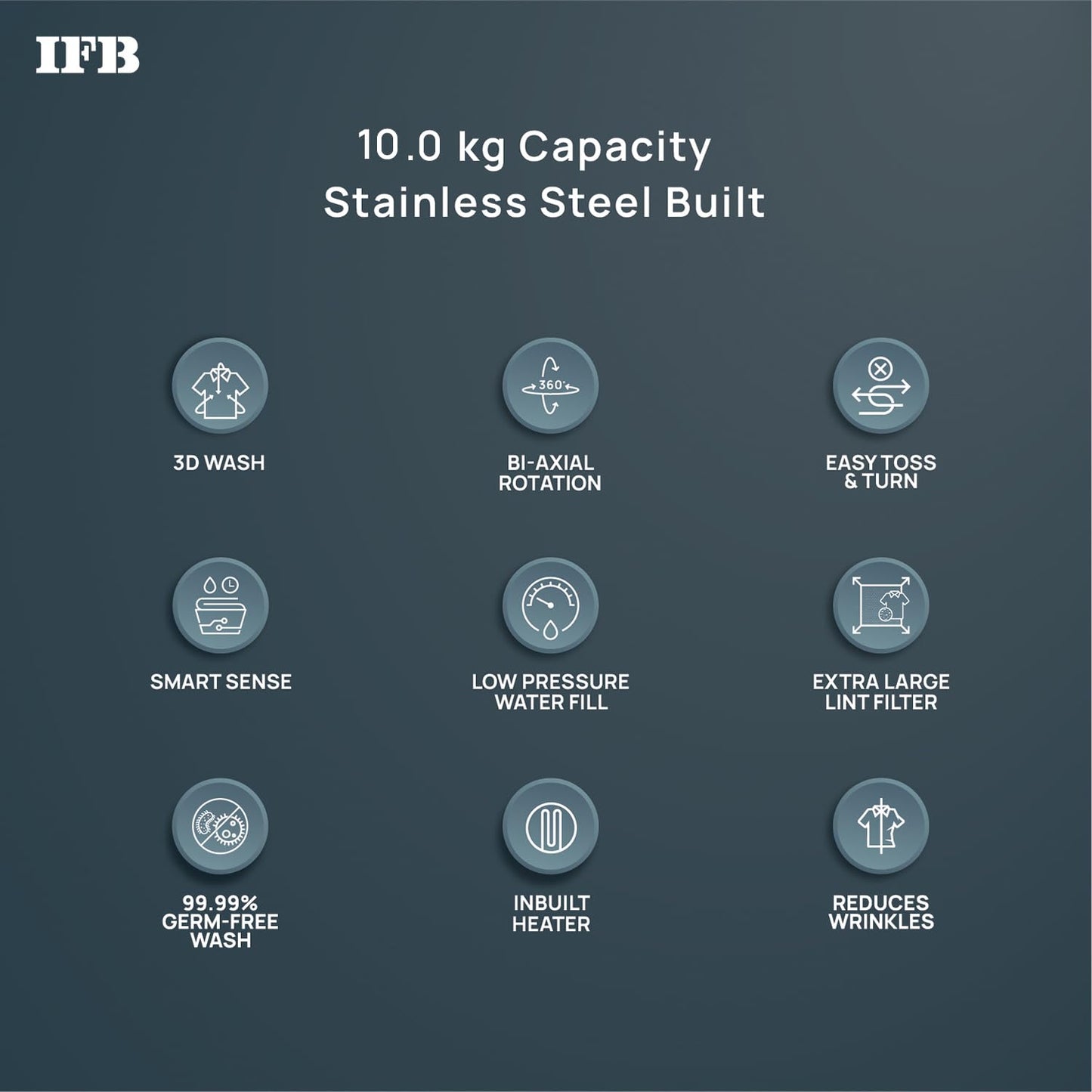 IFB TL-SIBS 10 Kg Aqua 5 Star Top Load Washing Machine | Power Dual Steam | Built-in Heater | Suraj Electronics Delhi NCR