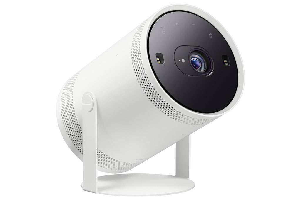 Samsung SP-LFF3CLAXXXL The Freestyle 2nd Gen Portable Compact Smart LED Projector with in-Built OTT Apps ( HDR 10+, Wi-Fi, Premium 360° Sound, All Round Design, Instant Setup, White)