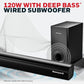 Honeywell Trueno U2000 120W 2.1 Channel Soundbar with Wired Subwoofer, Bluetooth v5.0, HDMI ARC, AUX, USB, Optical