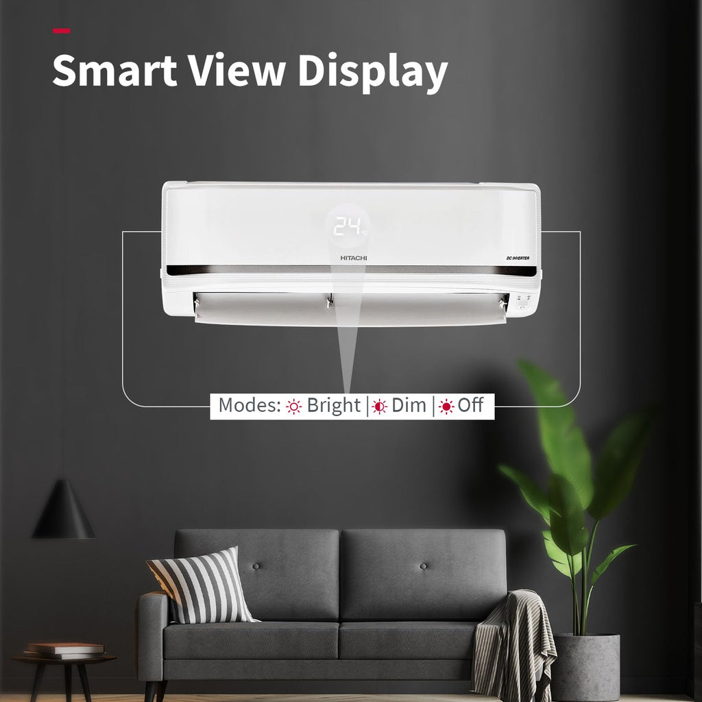 Hitachi RAS.V522PCBISH1 1.8 Ton Class 5 Star, 4-Way Swing, ice Clean, Xpandable+, Inverter Split AC (100% Copper, Dust Filter, 5500STXL  White)