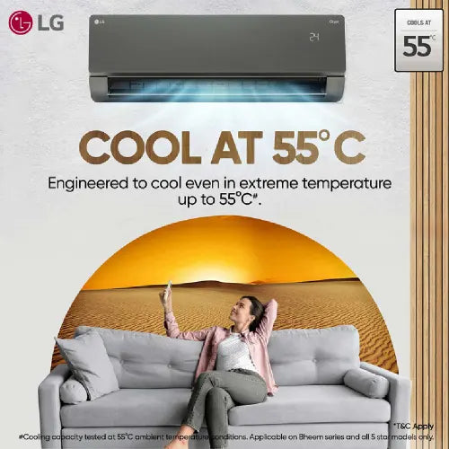 LG US-Q19MWZE 1.5 Ton 5 Star AI+ DUAL Inverter Split AC | Copper | Smart Energy Manager | Wi-Fi | VIRAAT Mode | AI Convertible 6 in 1 | Faster Cooling | Energy Saving ( Black Mirror) 2025 Model