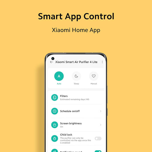 Xiaomi Smart Air Purifier 4 Lite | True HEPA Filter | 360° Air Intake | Covers 462 Sq. Ft. | App, Alexa &amp; Google Control | Suraj Electronics