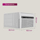 Godrej WIC 18XTC5 WYA 1.5 Ton 5 Star Inverter Window AC | 5-in-1 Convertible Cooling | Copper Condenser | Pure Air Filter | 2025 Model | White | Made in India