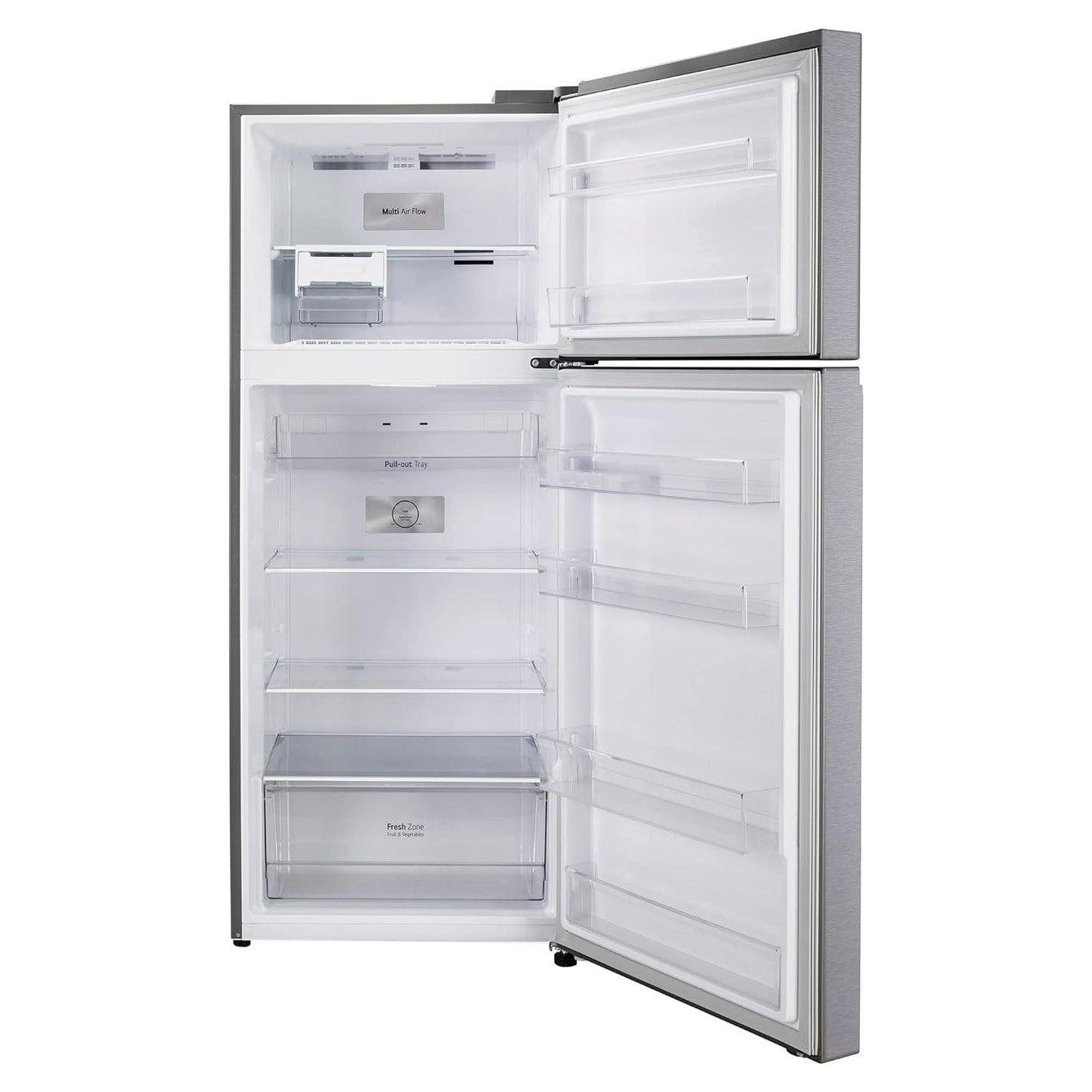 LG GL-N422SDSY 398 L 2 Star Frost-Free Smart Inverter Double Door Refrigerator ( Dazzle Steel, Express Freeze, Gross Volume – 423 Ltr.)