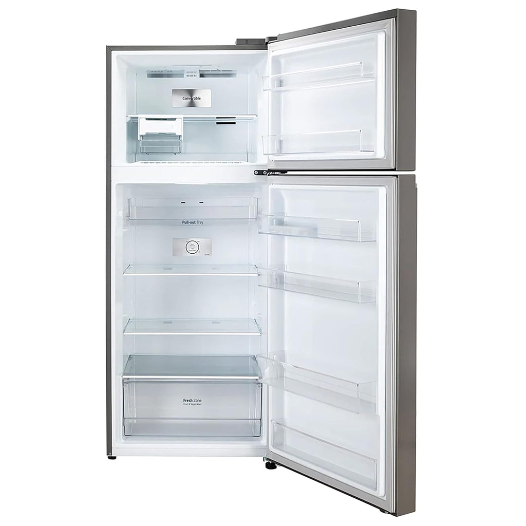 LG GL-S412SPZY 408 L 2 Star Frost-Free Smart Inverter Double Door Refrigerator ( Shiny Steel, Convertible)