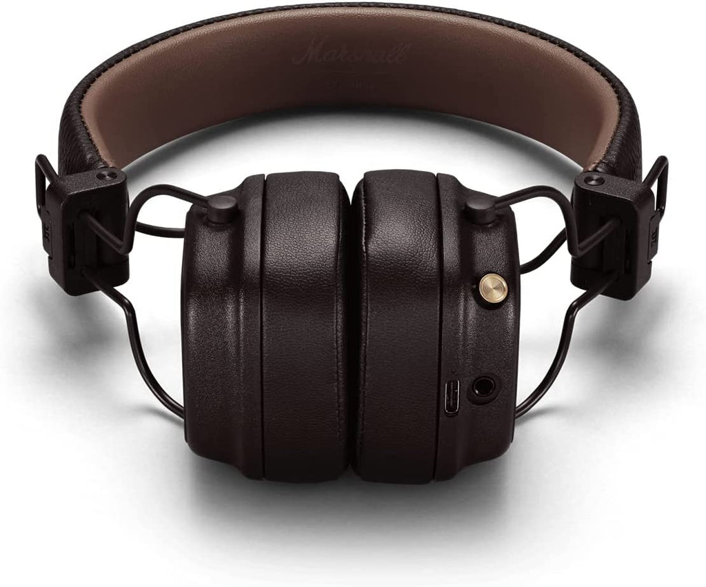 Marshall Major IV Wireless Bluetooth On Ear Headphone with Mic (Brown)