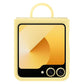 Samsung Galaxy Z Flip6 Silicone Case Yellow | Slim Soft-Touch Design | Built-In Ring Grip | Suraj Electronics Delhi NCR