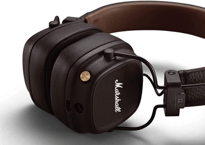 Marshall Major IV Wireless Bluetooth On Ear Headphone with Mic (Brown)