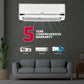 Hitachi RAS.V522PCBISH1 1.8 Ton Class 5 Star, 4-Way Swing, ice Clean, Xpandable+, Inverter Split AC (100% Copper, Dust Filter, 5500STXL  White)