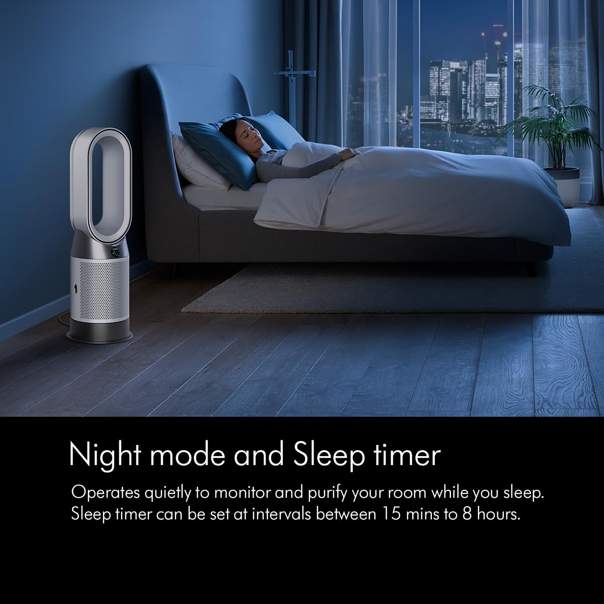 Dyson HP10 Hot+Cool Gen1 Air Purifier – HEPA H13 Filter, 99.95% Filtration, Heating & Cooling, 350° Oscillation, Real-Time Air Monitoring (White/Silver)
