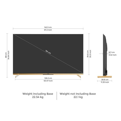 Vu 65 inches Masterpiece Frame Series 3 Years warranty 4K QLED TV (Armani Gold) 164cm