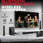 Honeywell Trueno U1000 100W 2.1 Channel Bluetooth Soundbar with Wireless Subwoofer, HDMI ARC, AUX, USB, Optical – Convertible Twin Tower Design