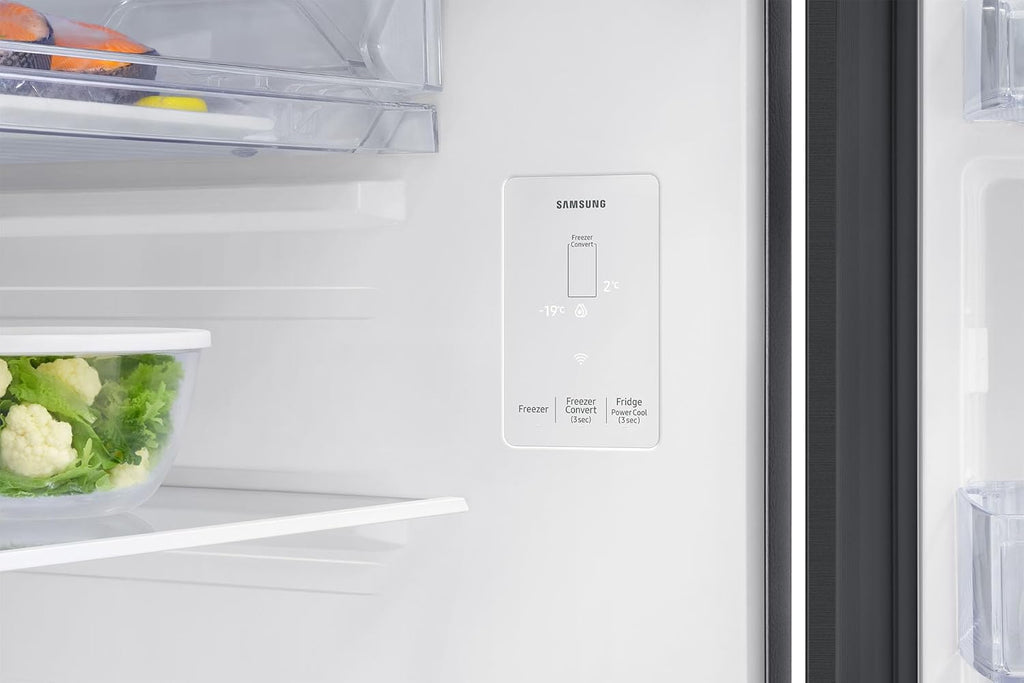 Samsung RT38DG5A2BBXHL 350 L, 2 Star, Convertible 5-in-1, Digital Inverter, Frost Free Double Door, WiFi Enabled Bespoke AI Refrigerator ( Luxe Black)