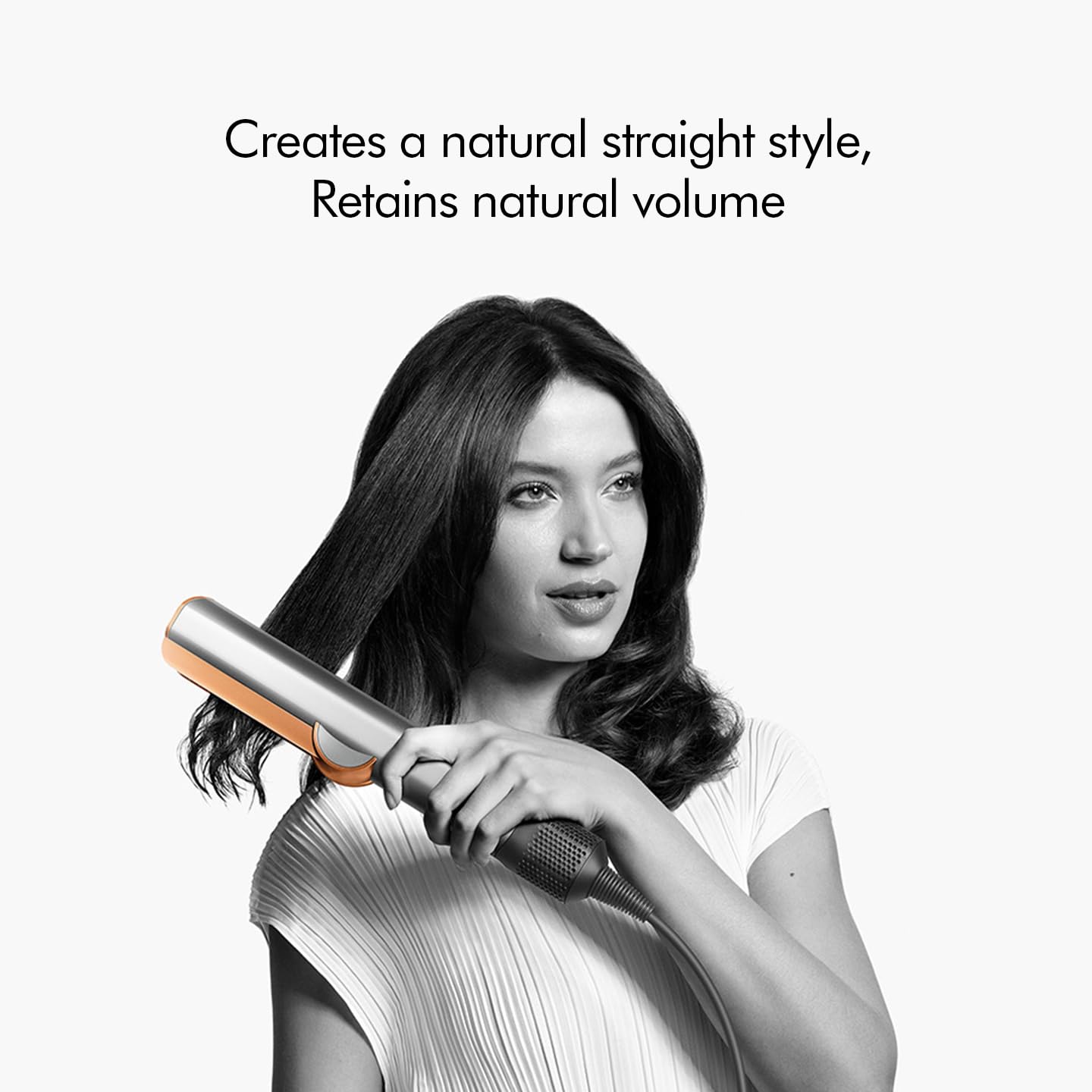 Dyson Airstrait Hair Straightener Red Velvet & Gold | Wet-to-Dry Styling, No Heat Damage, Intelligent Airflow, LCD Display