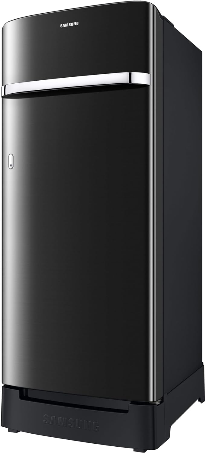 Samsung RR23D2H23BX/HL 215 L, 3 Star, Digital Inverter, Direct-Cool Single Door Refrigerator ( Luxe Black, Base Stand Drawer)