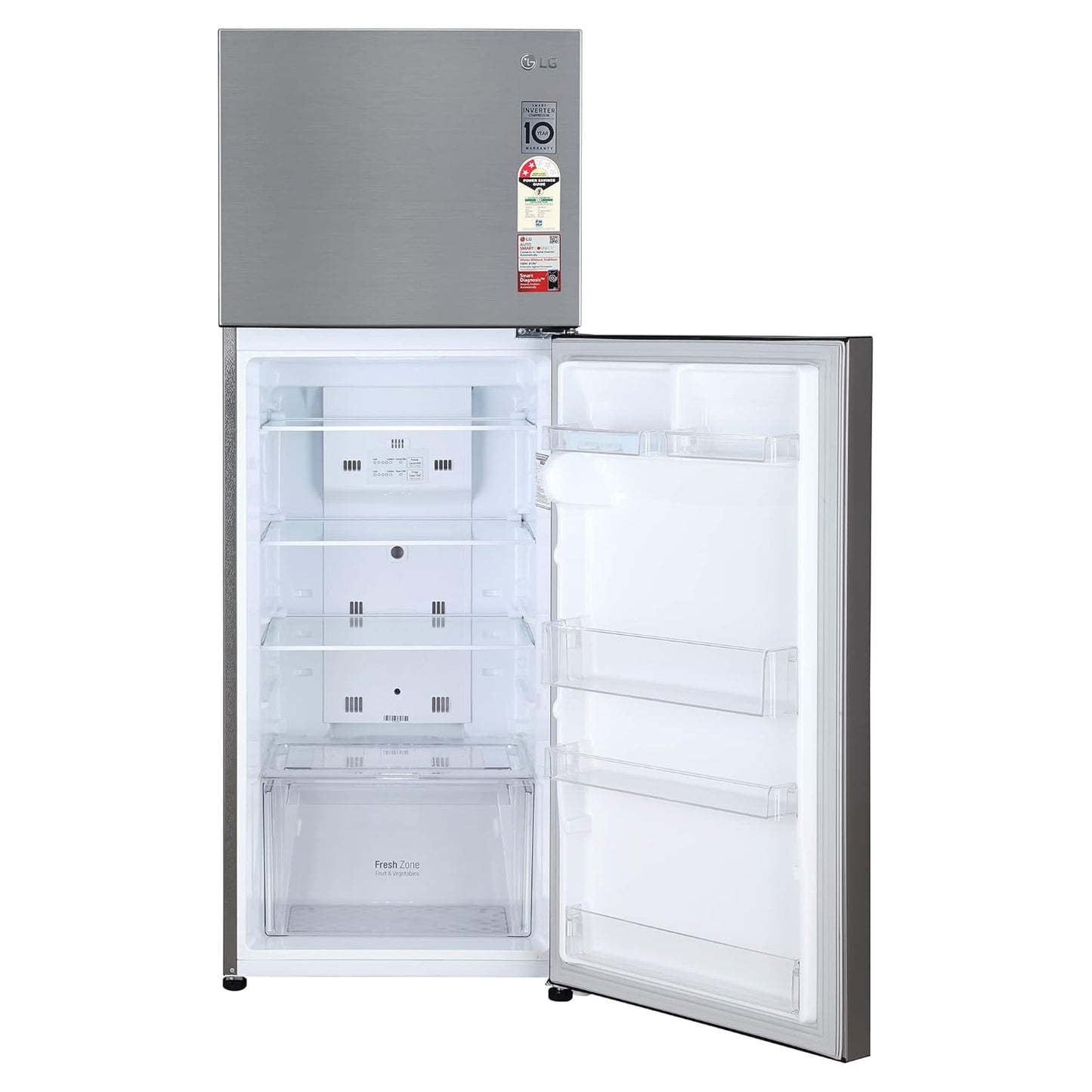 LG GL-S322SPZY 288 L 2 Star Smart Inverter Frost-Free Double Door Refrigerator | Convertible | Multi Air Flow | Suraj Electronics Delhi NCR