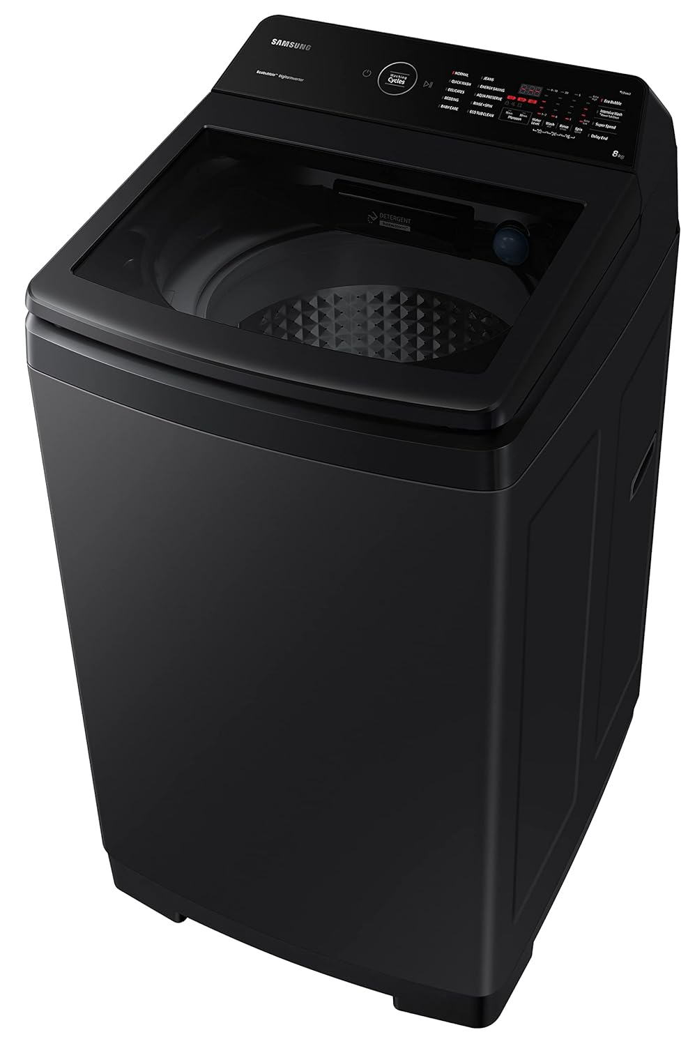 Samsung WA80BG4545BVTL 8 Kg 5 Star Fully Automatic Top Load Washing Machine (Black Caviar) with EcoBubble, BubbleStorm, Super Speed, Digital Inverter Motor & 10 Wash Programs