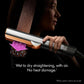 Dyson Airstrait Hair Straightener Red Velvet & Gold | Wet-to-Dry Styling, No Heat Damage, Intelligent Airflow, LCD Display