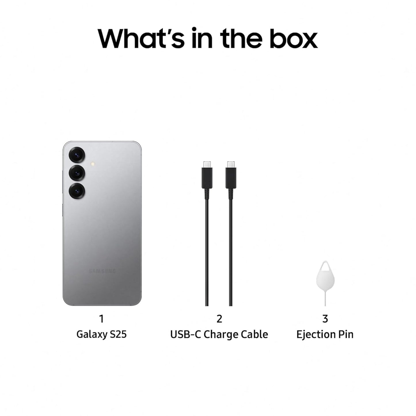 Samsung Galaxy S25 5G AI Smartphone (Silver Shadow, 12GB RAM, 256GB Storage), 50MP Camera with Galaxy AI