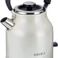 Ariete 2864 Classica Electric Kettle 1.7 L | 2000W | Pearl Finish Stainless Steel | Auto Shut-Off | Vintage Design | 1 Year Warranty