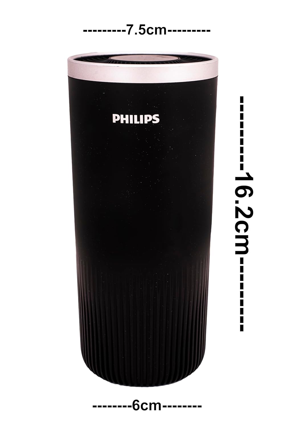 Philips GoPure Style S3601 Car Air Purifier with HEPA filteration captures particles as small as 0.004um (Equivelant to H14 Grade), UVC light eliminating >99.9% of bacteria and viruses, Ozone free certified product.