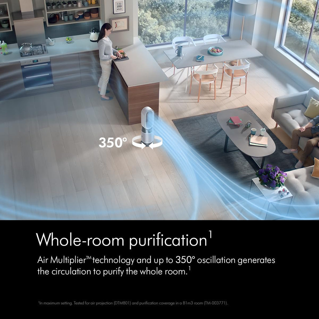 Dyson HP10 Gen1 Air Purifier Hot & Cold | HEPA H13 Filter | 350° Oscillation | Air Multiplier™ Technology | Auto Mode | Black/Nickel