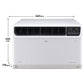 LG UW-Q24WWYA 2 Ton 4 Star Wi-Fi DUAL Inverter Window AC (Copper, Convertible 4-in-1 cooling, 4 Way Air Swing, HD Filter, 2025 White)