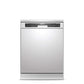 Lloyd 13 Place Settings Dishwasher (LDWF13PSE1DD) – 70°C Hot Wash, 360° Water Spray, Extra Dry, Half Load, Freestanding | Stainless Steel, Silver