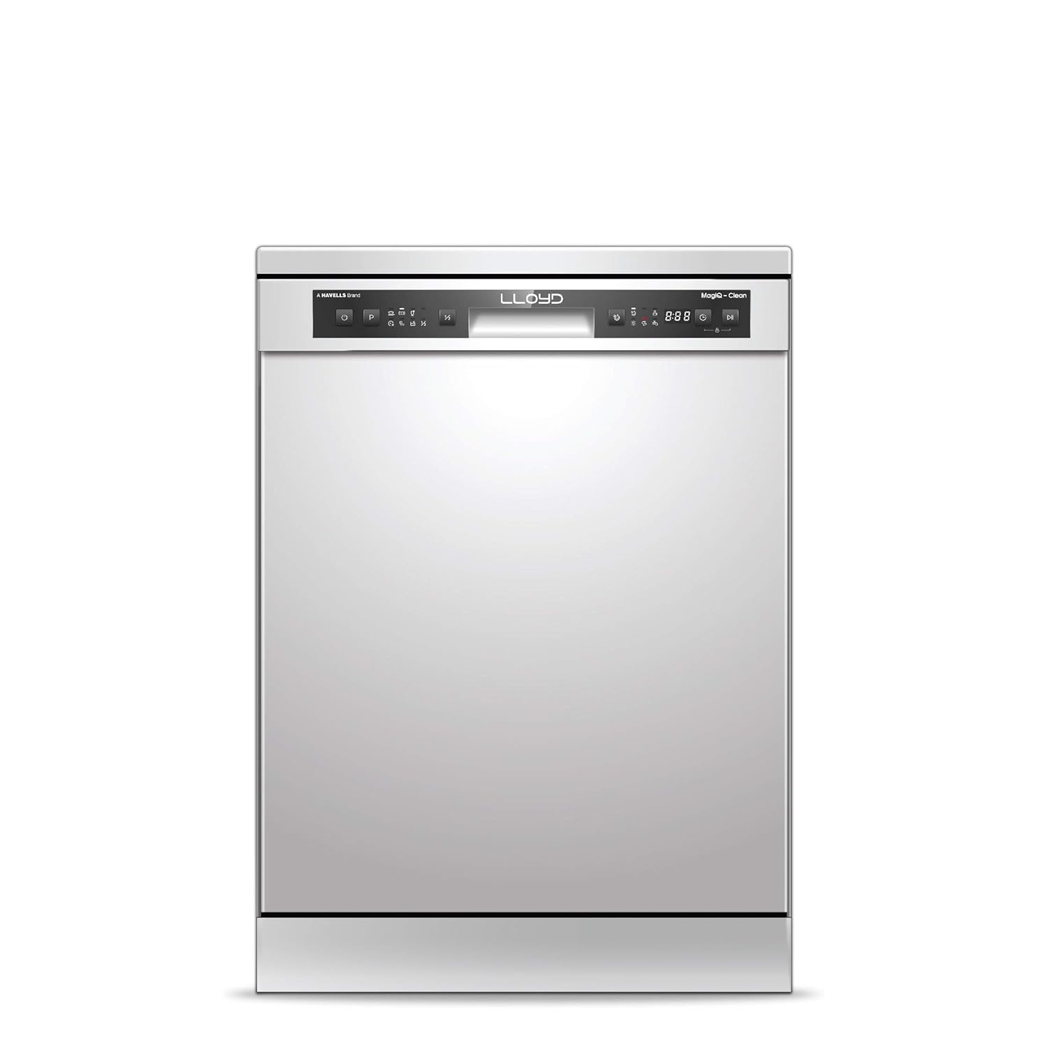 Lloyd 13 Place Settings Dishwasher (LDWF13PSE1DD) – 70°C Hot Wash, 360° Water Spray, Extra Dry, Half Load, Freestanding | Stainless Steel, Silver