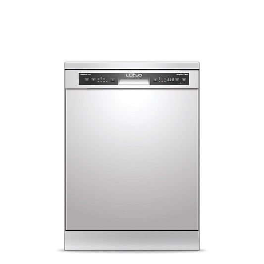 Lloyd 13 Place Settings Dishwasher (LDWF13PSE1DD) – 70°C Hot Wash, 360° Water Spray, Extra Dry, Half Load, Freestanding | Stainless Steel, Silver