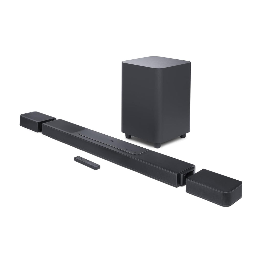JBL Bar 1300 11.1.4 Channel Dolby Atmos Soundbar with Wireless Subwoofer, DTS:X, Detachable Bluetooth Speakers, 1170W, HDMI eARC – Black