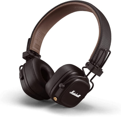 Marshall Major IV Wireless Bluetooth On Ear Headphone with Mic (Brown)
